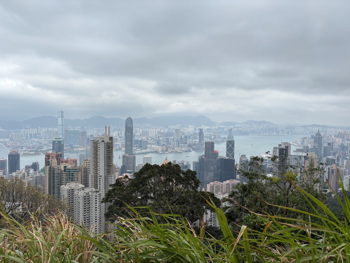 去香港太平山俯瞰维多利亚港
